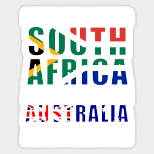 South Africa Sports Supporter Australia Joke Funny Sticker